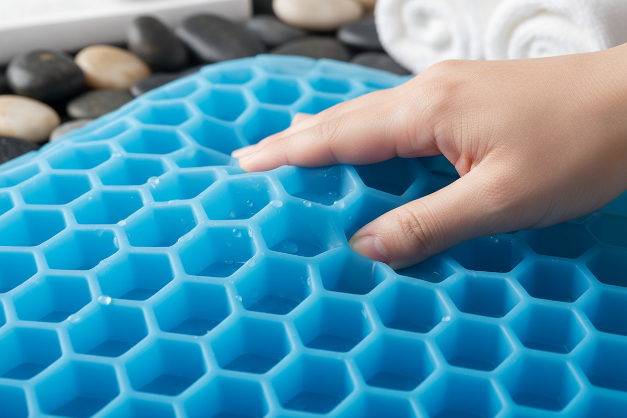 Detalle de estructura de gel